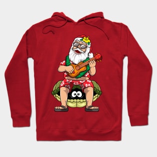 Hawaiian Christmas In July Santa Claus Hoodie